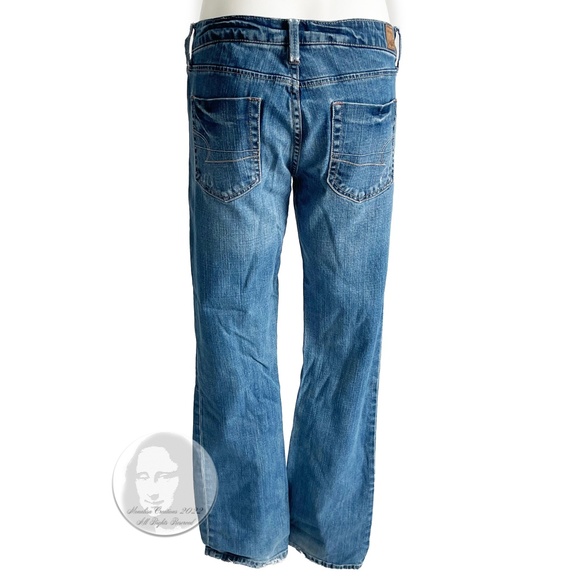 American Eagle Outfitters Jeans True Boot Distressed Size 6 Long - Picture 8 of 10